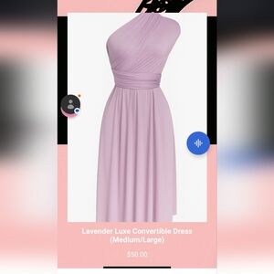 Elegant Lavender One-Shoulder Dress